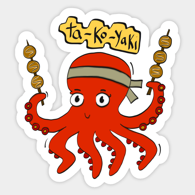 Takoyaki Dance Sticker by Beni-Shoga-Ink